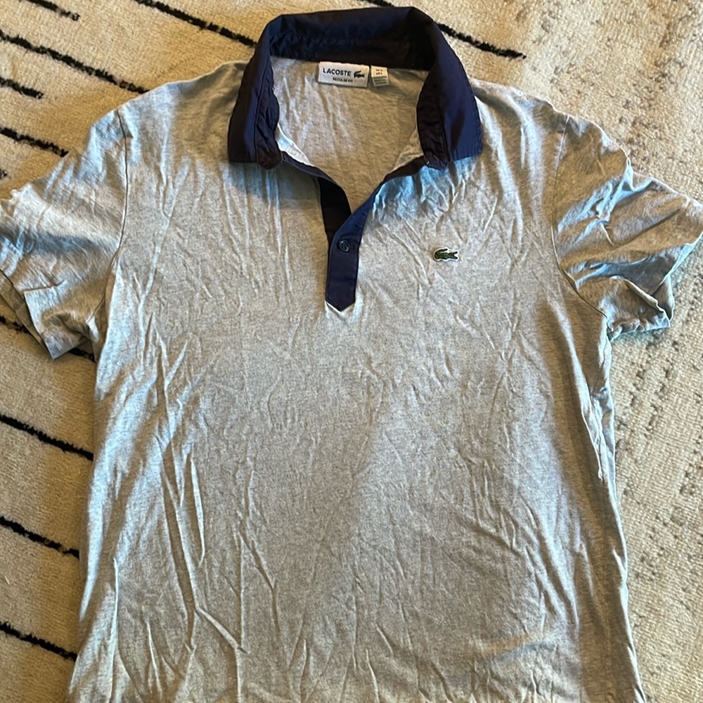Men’s Lacoste Polo in Gray